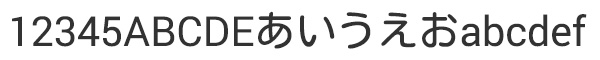 ▼ モトヤマルベリ と Roboto を組み合わせて表示